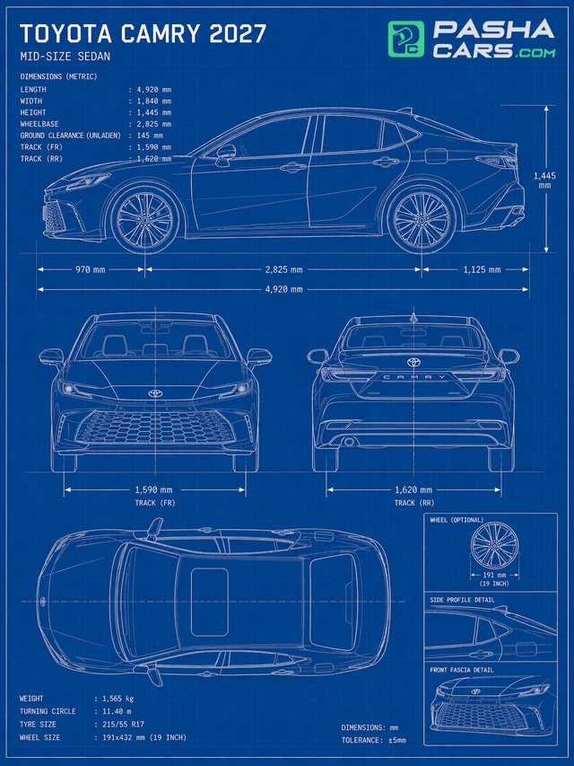 2027 Toyota Camry Dimensions: The Best Detailed Guide
